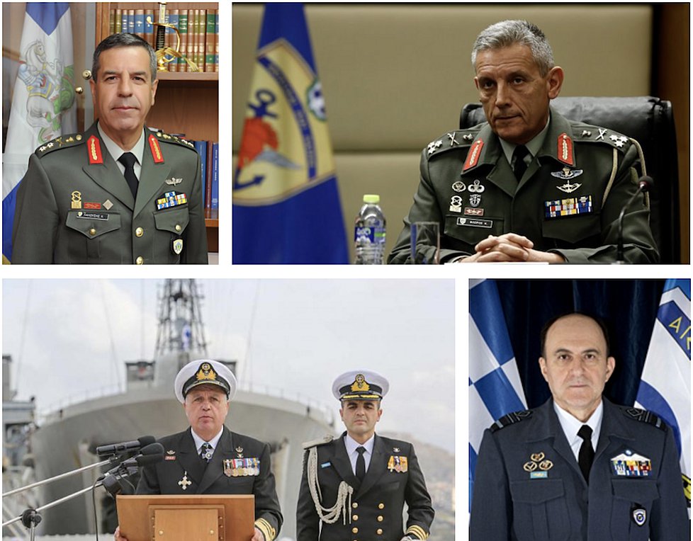 ΚΥΣΕΑ: H νέα ηγεσία των Ενόπλων Δυνάμεων- Ποιοι είναι οι νέοι αρχηγοί