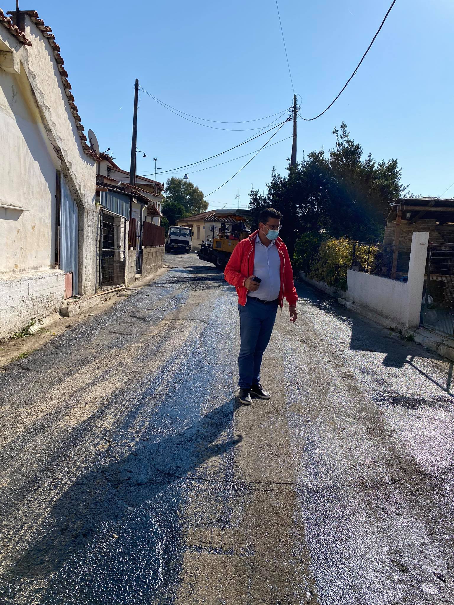 Δήμος Ανδραβίδας-Κυλλήνης: Έργα ασφαλτοστρώσεων στη Τ.Κ. Μυρσίνης