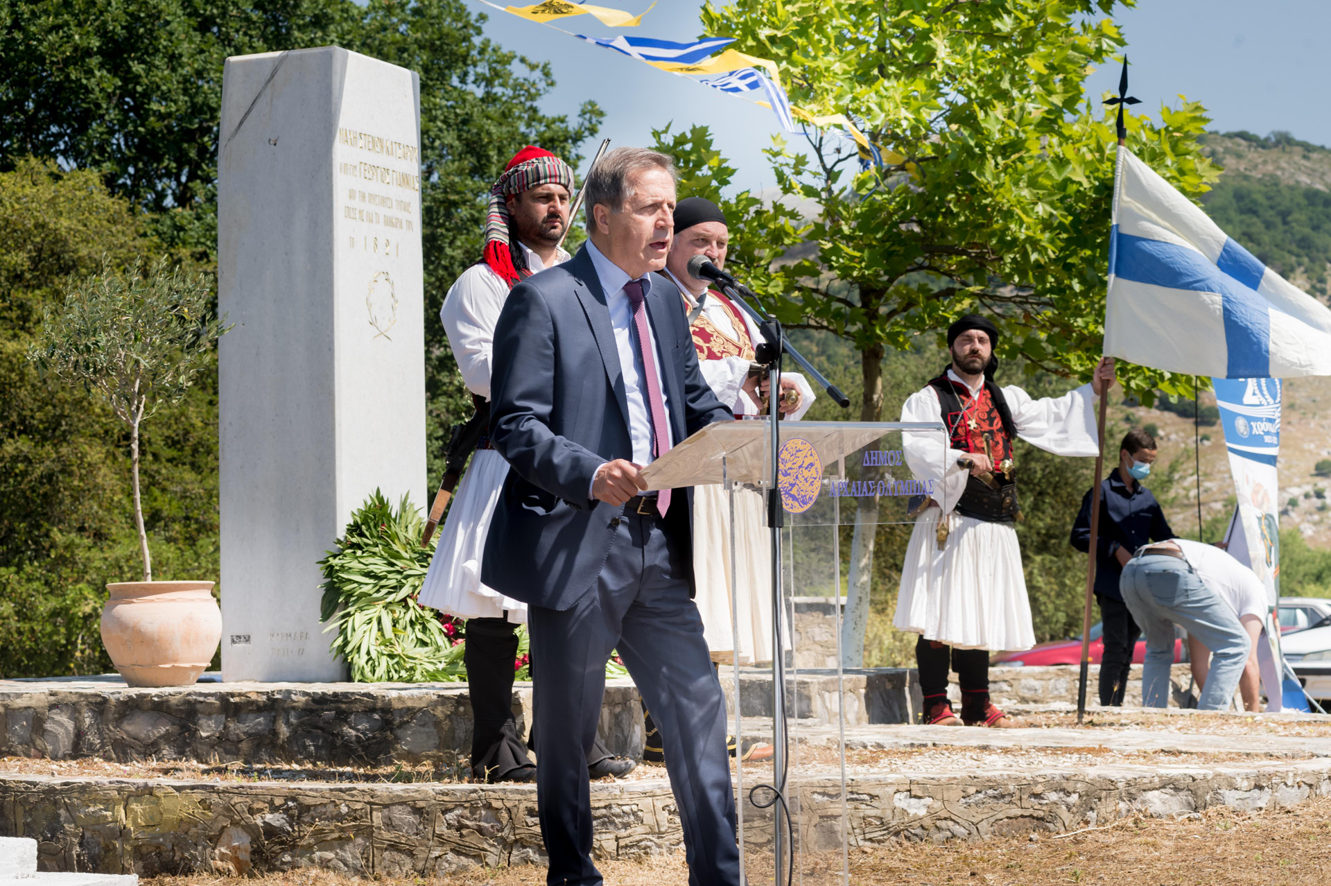 Τιμήθηκε η ηρωική θυσία του Καπετάν Γιώργη Γιαννιά  -Η πρώτη εκδήλωση του Δήμου Αρχαίας Ολυμπίας για τα 200 χρόνια Παλιγγενεσίας (photos)